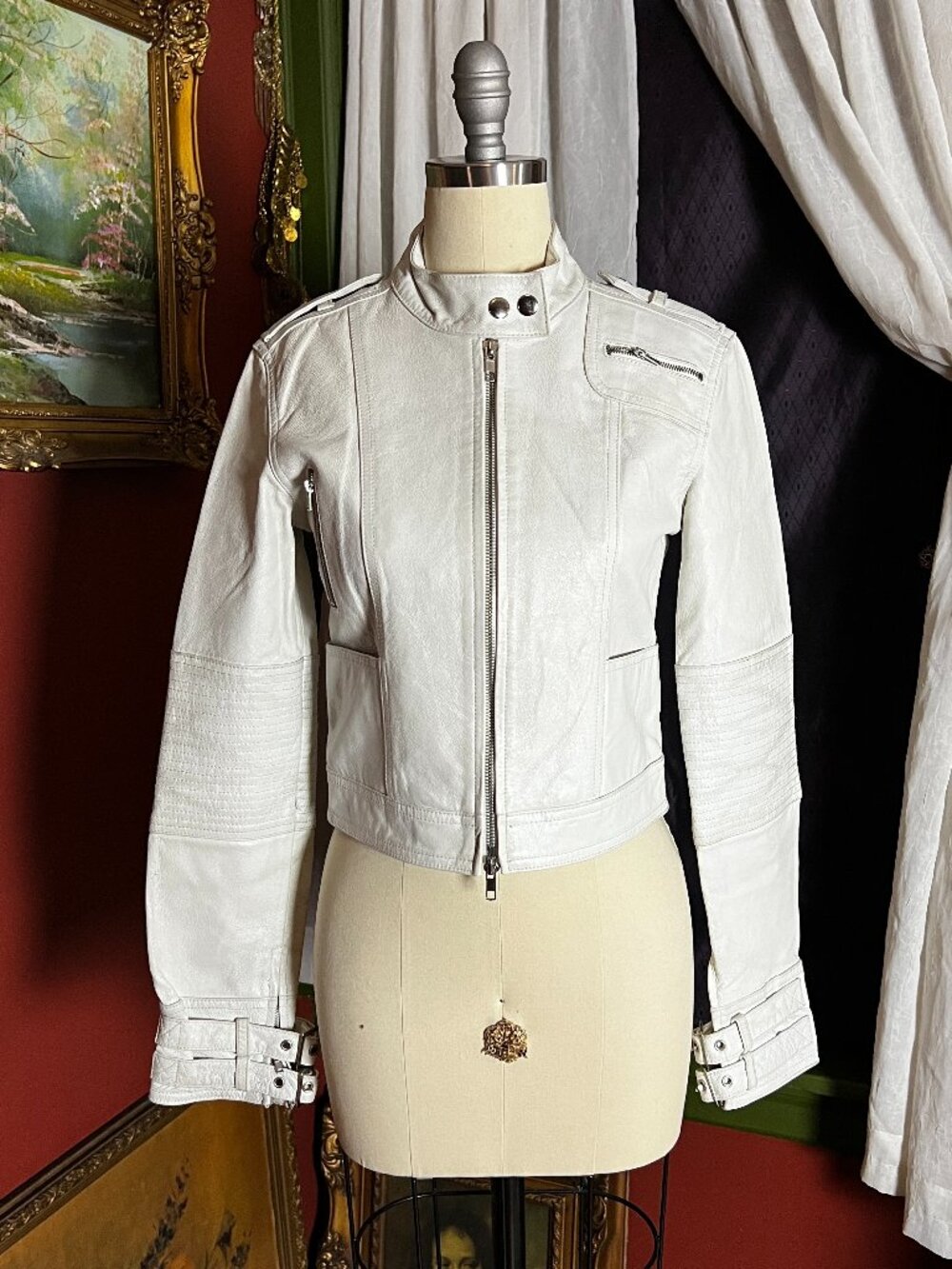 White Leather Jacket